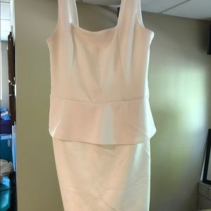 White peplum dress!